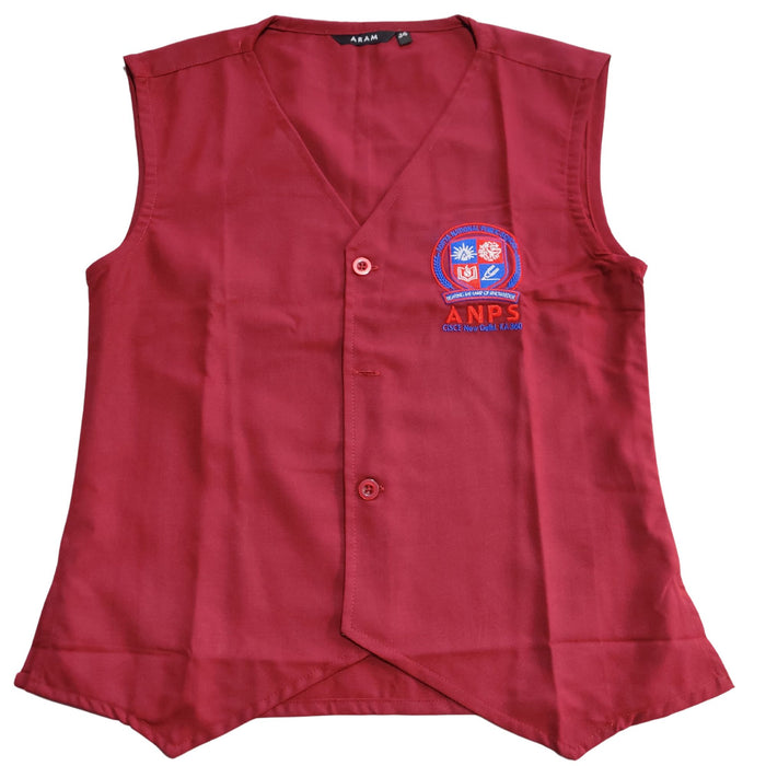 ANPS Waist Coat with lining for Girls 6th STD - 10th STD