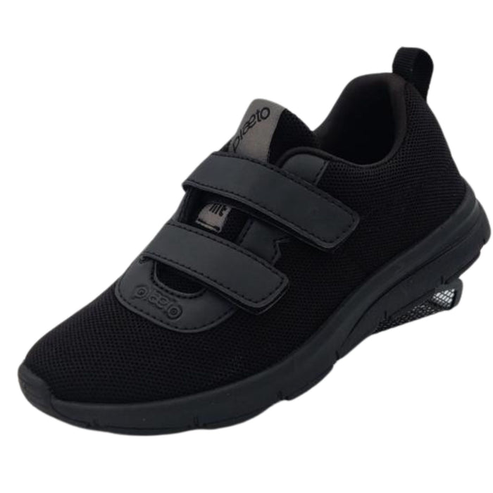 HMR Black Plaeto Aspire with Velcro Shoes (Semi Premium Shoes 1st Std - 4th Std)